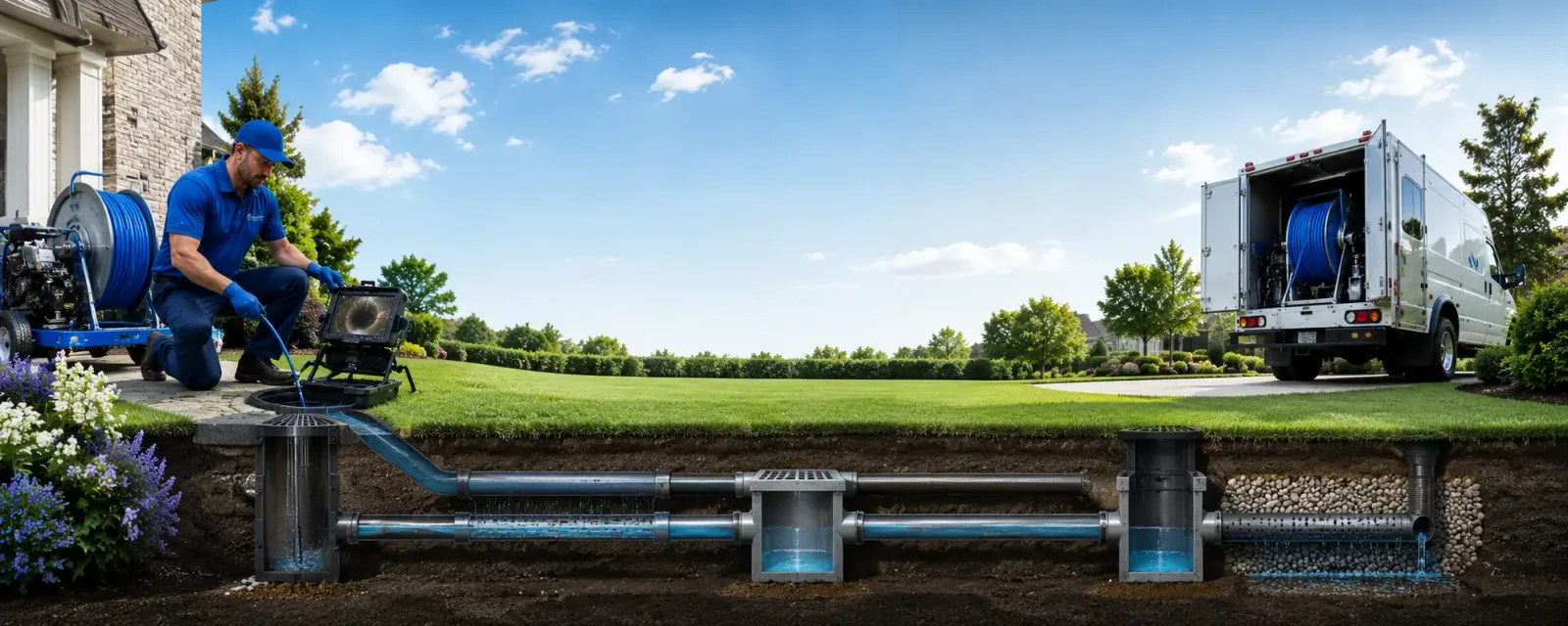 Outdoor drain cleaning information for Sawyer, OK